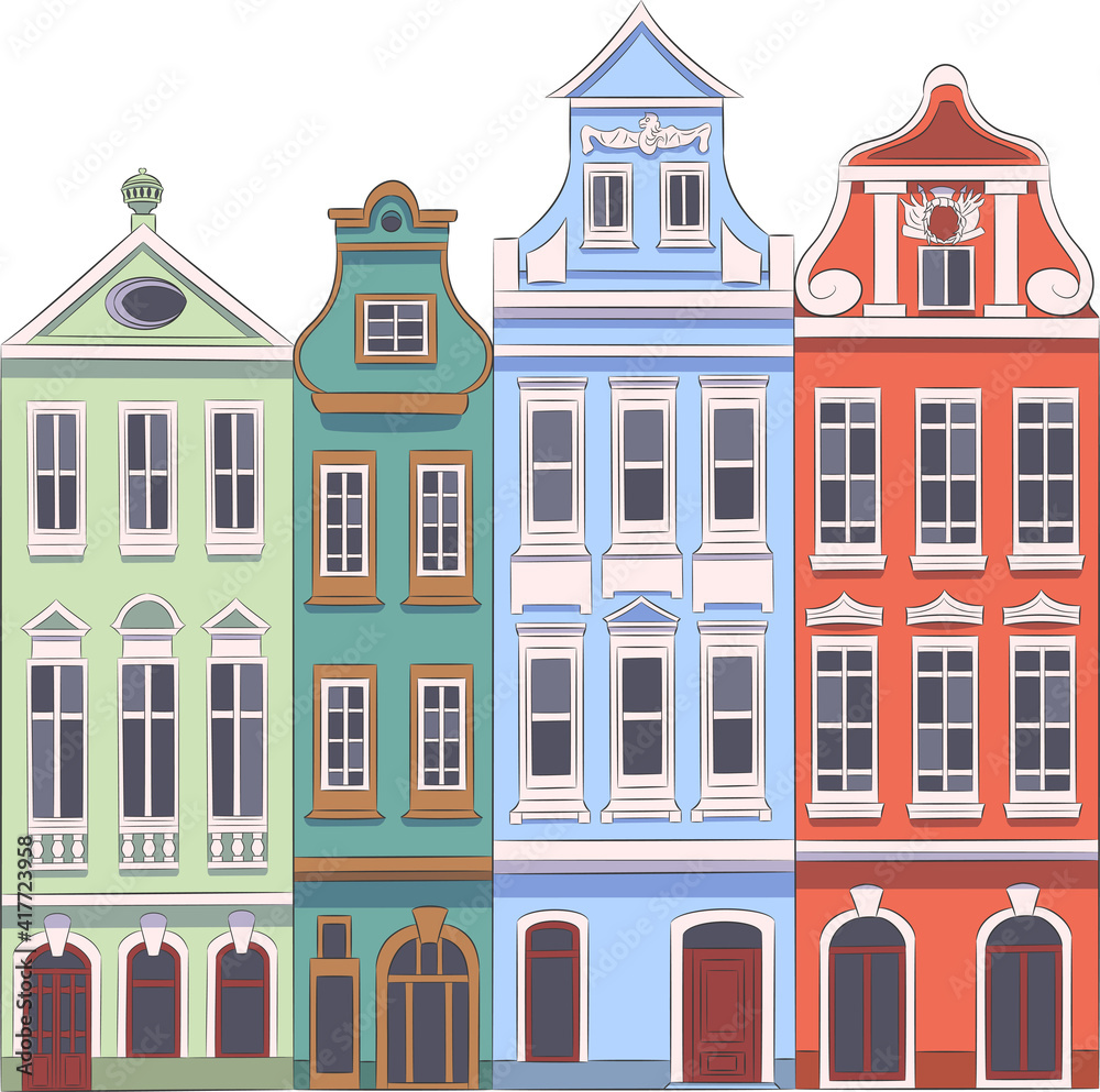 Fototapeta premium Poznan. Old medieval houses.