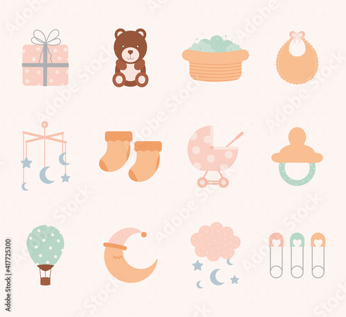 twelve baby icons