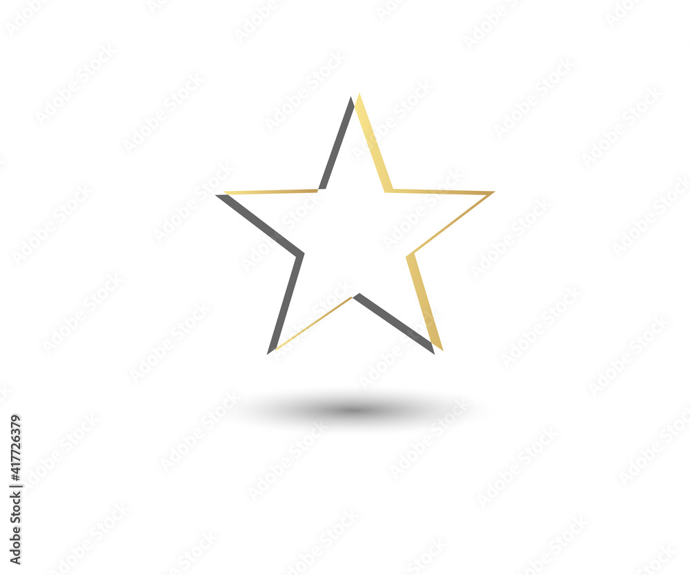 Star Icon vector eps10. Simple flat symbol. Star flat design web site, mobile app, logo on white background. illustration - Vector Star Icon vector eps10. Simple flat symbol. Star flat design web site, mobile app, logo on white background. illustration - Vector