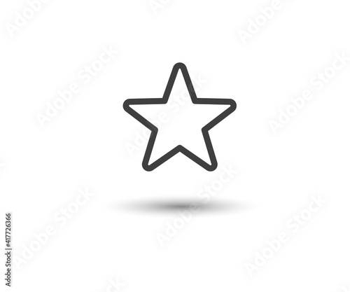 Star Icon vector eps10. Simple flat symbol. Star flat design  web site  mobile app  logo on white background.  illustration - Vector