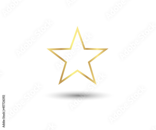 Star Icon vector eps10. Simple flat symbol. Star flat design  web site  mobile app  logo on white background.  illustration - Vector