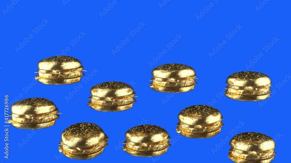 burgers animation gold animation 3d burgers animation gold animation 3d