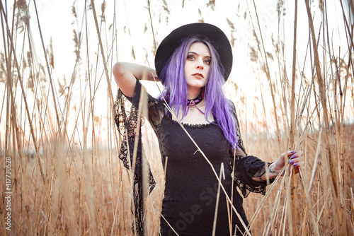 Girl in a field
