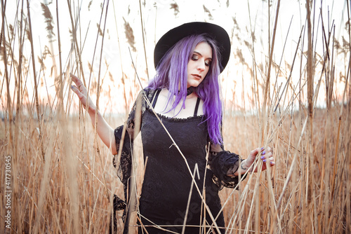 Girl in a field