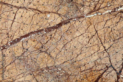 USA, California. Detail of cut slab of marble rock. photo