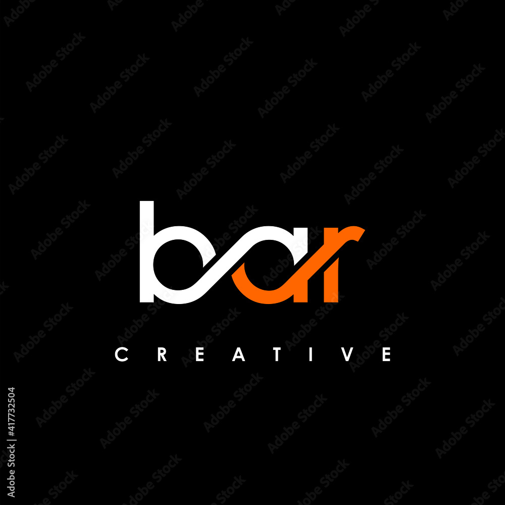 BAR Letter Initial Logo Design Template Vector Illustration