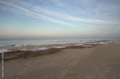 sunset on the beach