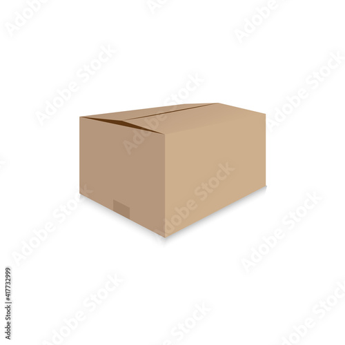 Delivery box isolated on white background © Влад Мясищев