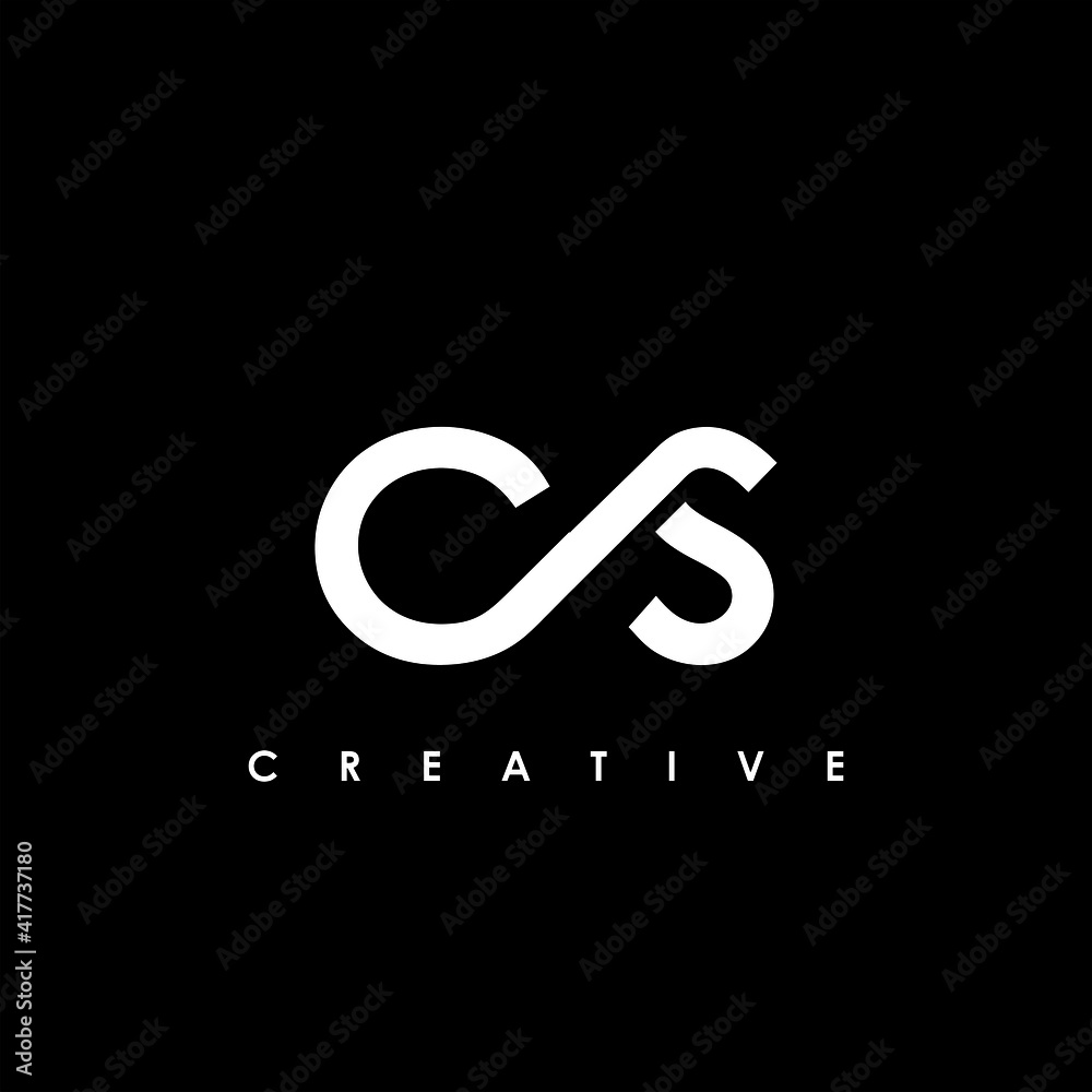 CS Letter Initial Logo Design Template Vector Illustration