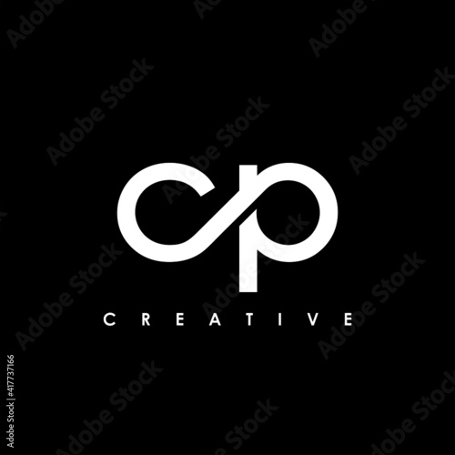 CP Letter Initial Logo Design Template Vector Illustration