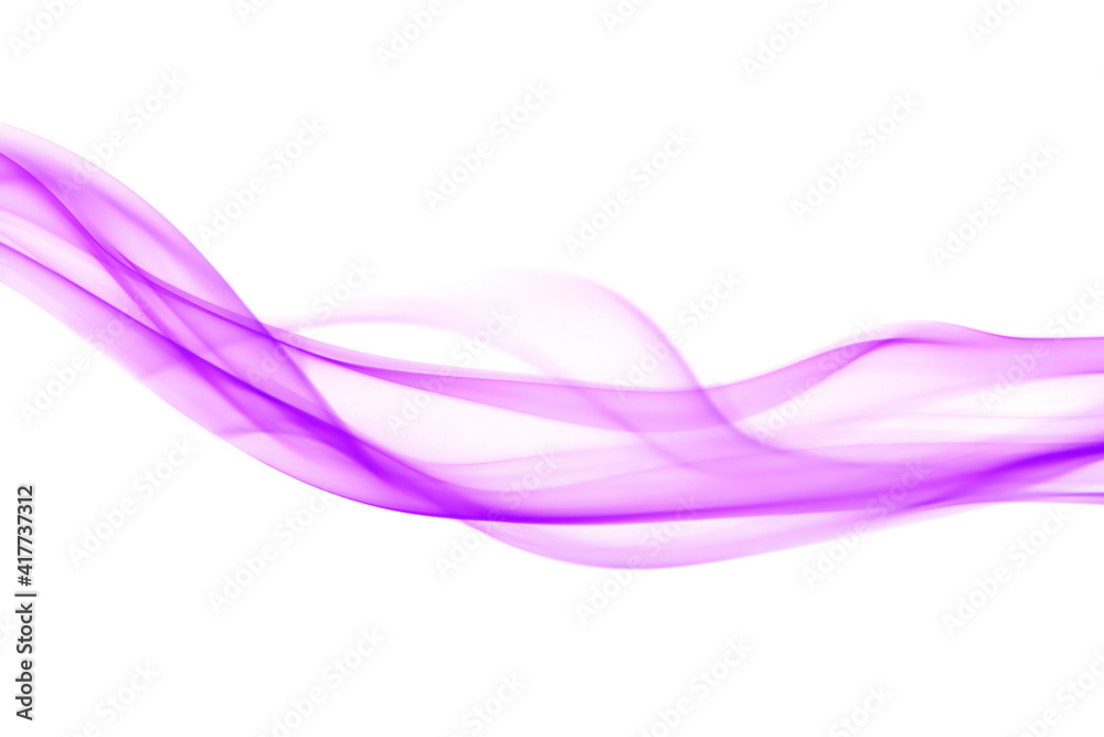 Swirling motion of Purple smoke or fog group, abstract line isolated on white background Swirling motion of Purple smoke or fog group, abstract line isolated on white background