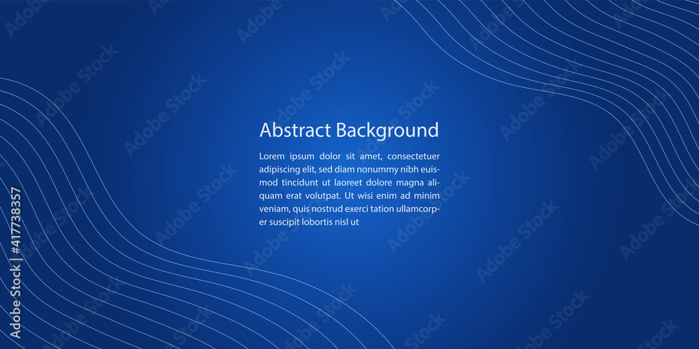Abstract Background blue with wave line vector Abstract Background blue with wave line vector