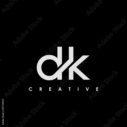 DK Letter Initial Logo Design Template Vector Illustration