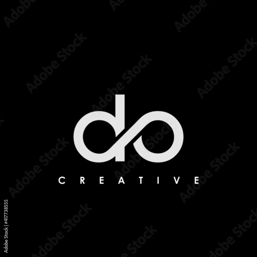 DO Letter Initial Logo Design Template Vector Illustration