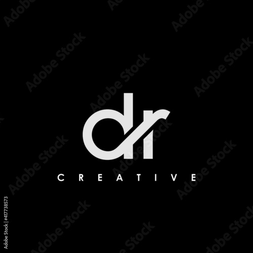 DR Letter Initial Logo Design Template Vector Illustration photo