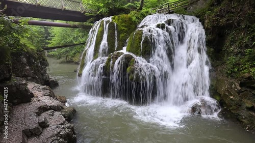 Bigar waterfall, Romania. Waterfall in Caras Severin County, probably the most famous waterfall in Romania.
