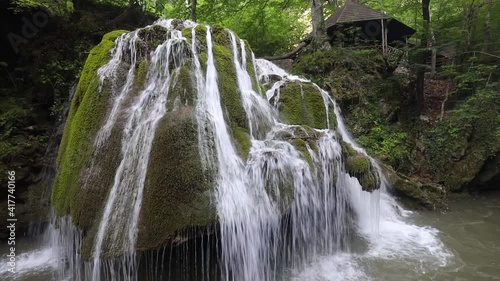 Bigar waterfall, Romania. Waterfall in Caras Severin County, probably the most famous waterfall in Romania.