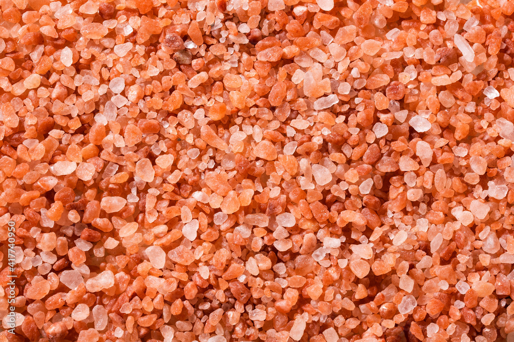 Himalayan pink salt crystals, powdered red rock salt from Pakistan Himalayan pink salt crystals, powdered red rock salt from Pakistan