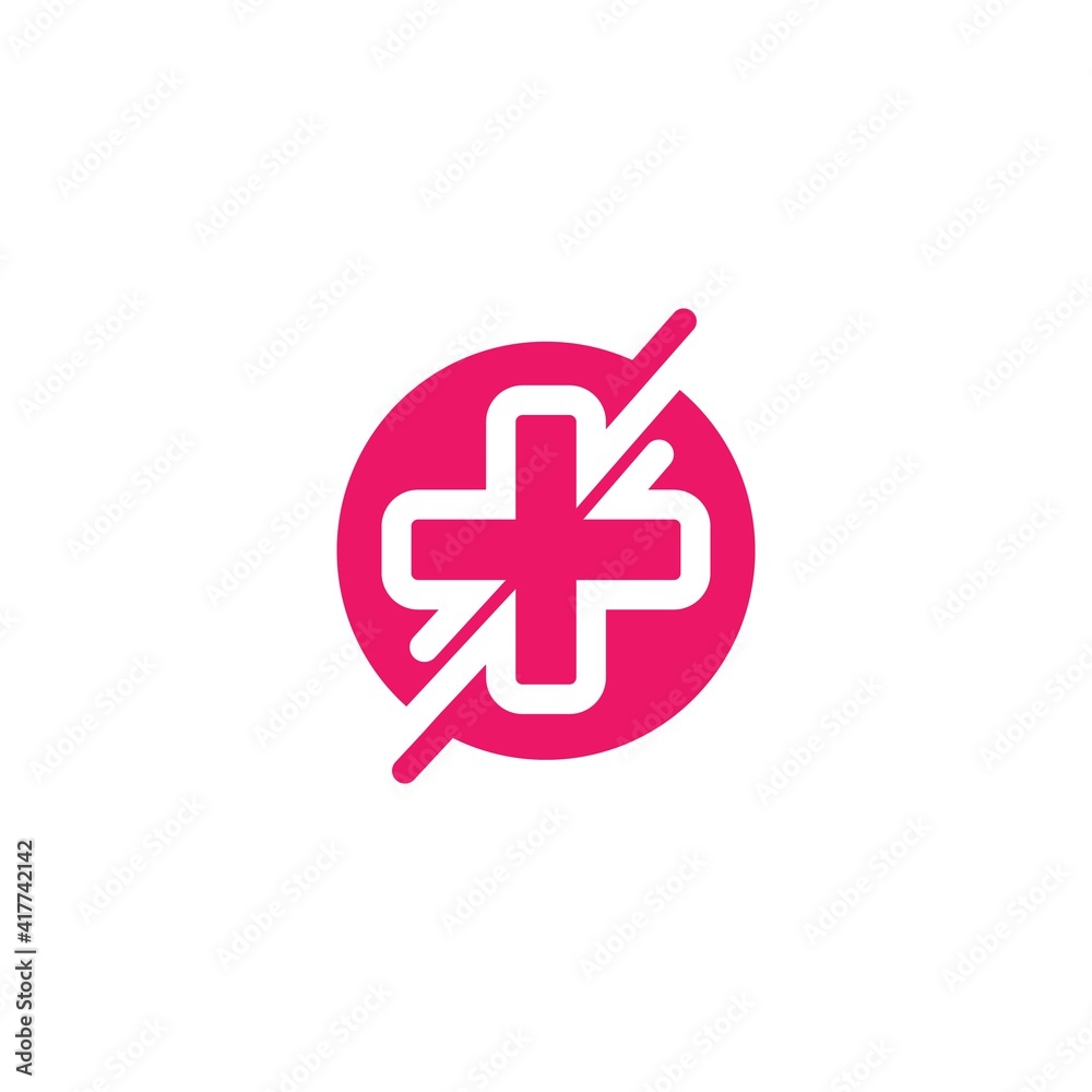 Obraz premium cross medical icon vector illustration design