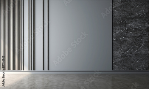 Fototapeta Naklejka Na Ścianę i Meble -  Modern mock up decor interior design of empty living room and wall texture background