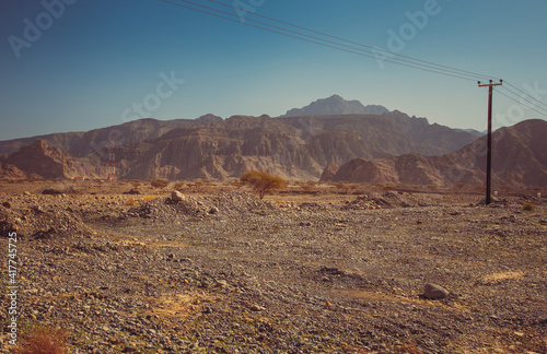 A clear view of jebel jais mountain