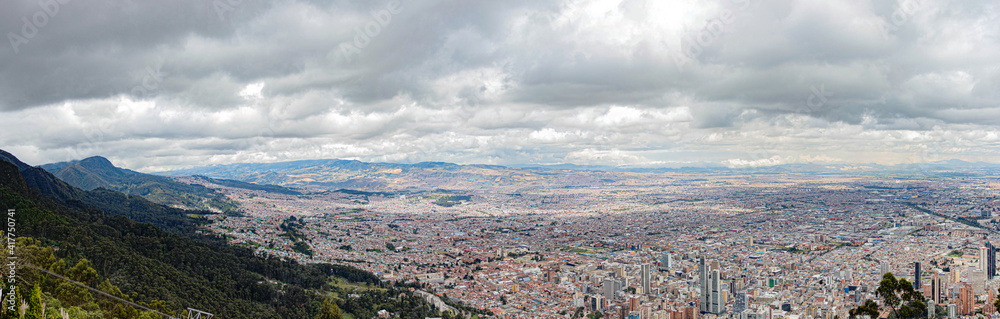 panorama of the mountains Bogotá
