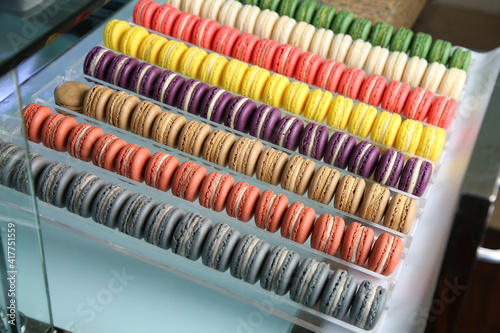                                                  Macaroons  a colorful sweet dessert