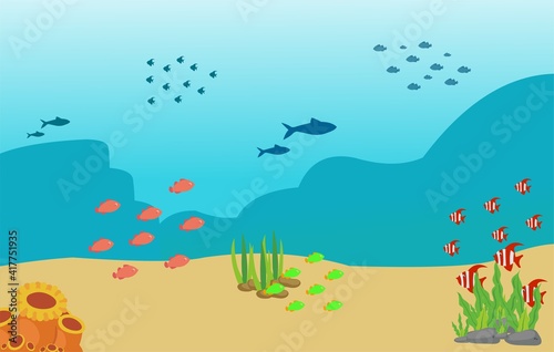fish in the underwater