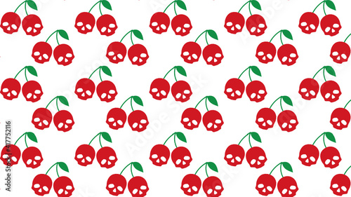 Cherries skulls