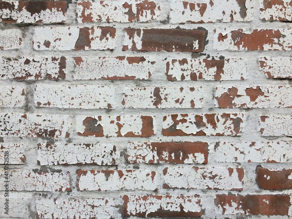 brick wall texture with peeling white paint brick wall texture with peeling white paint