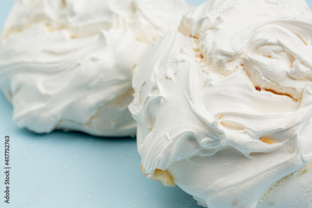 Meringue kiss dessert in studio Meringue kiss dessert in studio