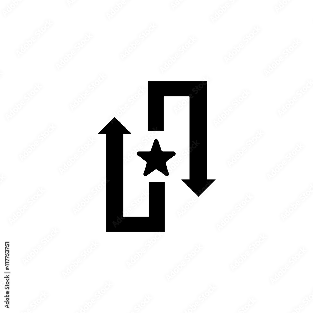 Arrow vector illustration icon Arrow vector illustration icon