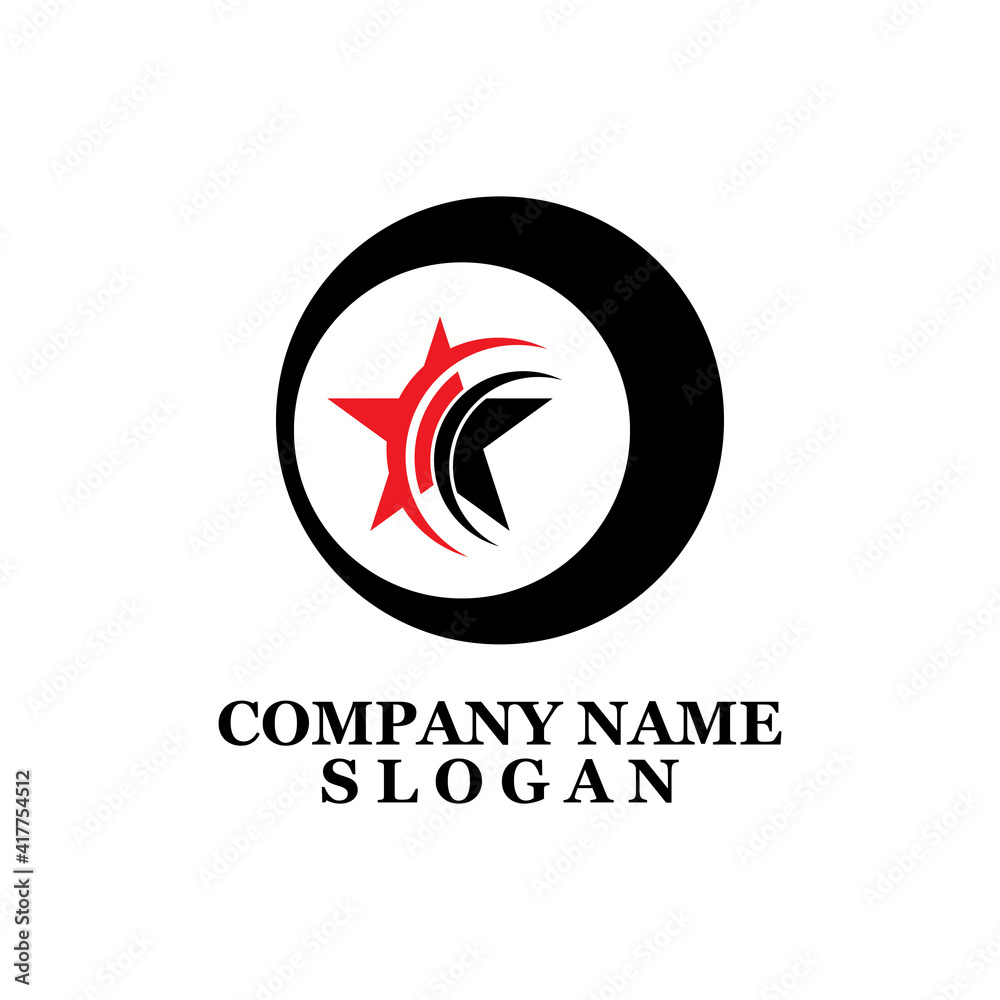 Simple cool star icon vector logo Simple cool star icon vector logo