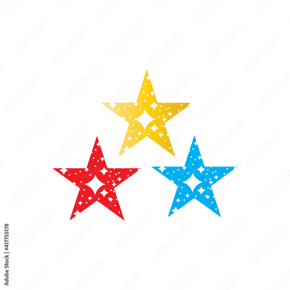 Simple cool star icon vector logo Simple cool star icon vector logo