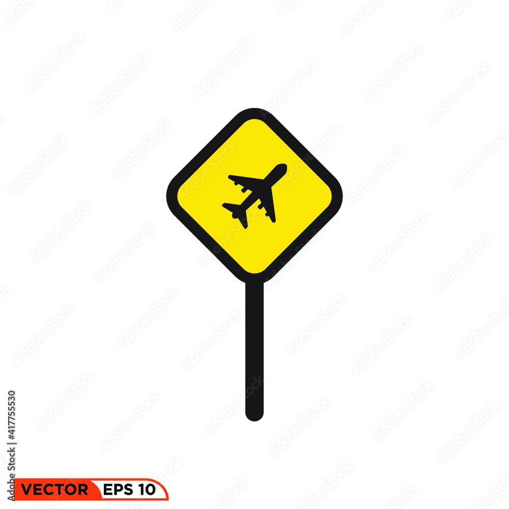 Icon vector graphic of plane symbol