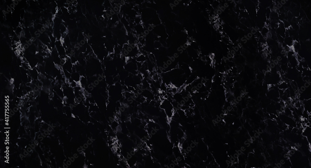 Black marble texture background with natural white pattern, marble stone wall for web design