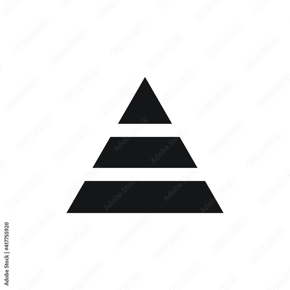 Pyramid icon design. vector illustration Pyramid icon design. vector illustration