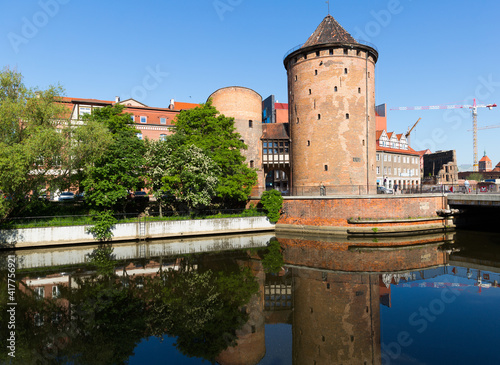 Brama Stagiewna is historical heritage of Gdansk in the Poland.