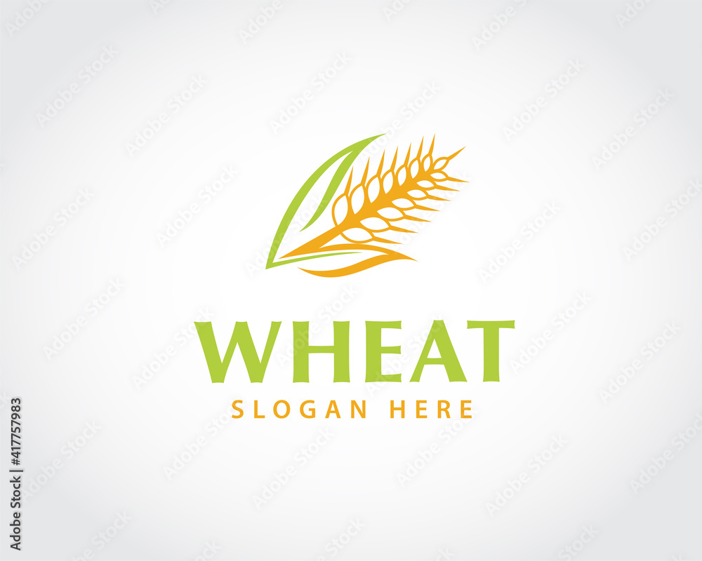 wheat drawing art logo symbol illustration inspiration
