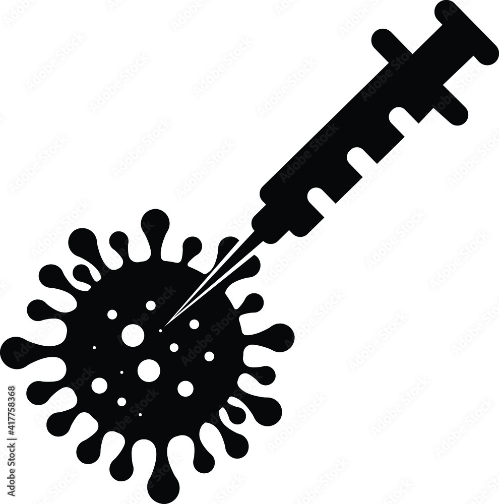 Corona virus vaccine icon, give corona virus vaccine, take vaccine icon Corona virus vaccine icon, give corona virus vaccine, take vaccine icon