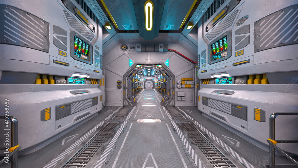 Fototapeta premium 宇宙船内部
