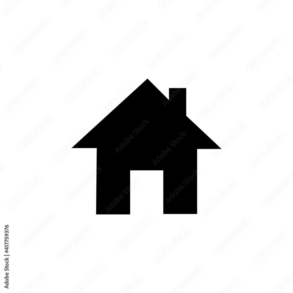 Simple home icon vector logo Simple home icon vector logo