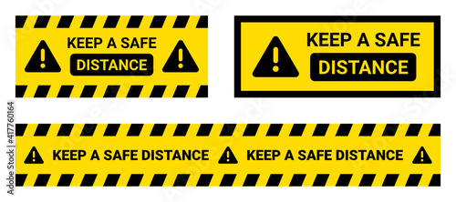 Social Distancing Signage, Keep A Safe Distance