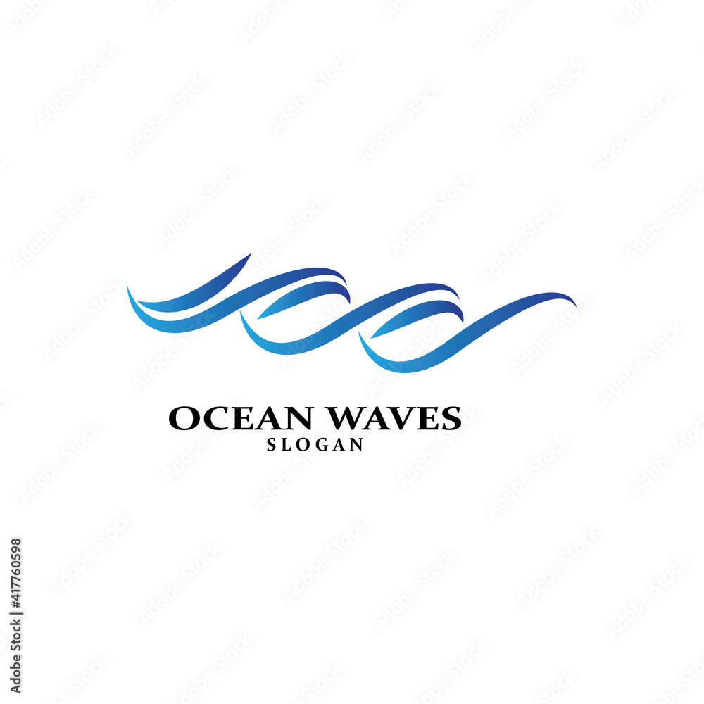 Water wave icon vector Water wave icon vector