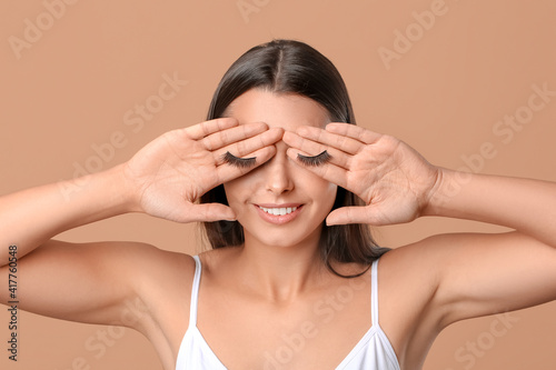 Beautiful young woman with ...