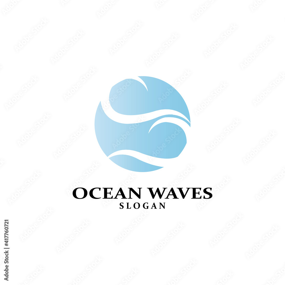 Water wave icon vector Water wave icon vector