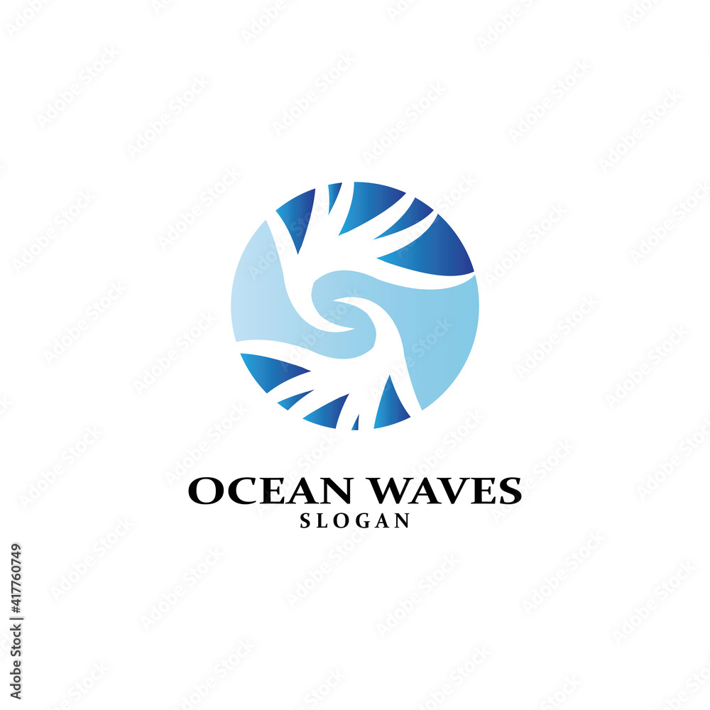 Water wave icon vector Water wave icon vector