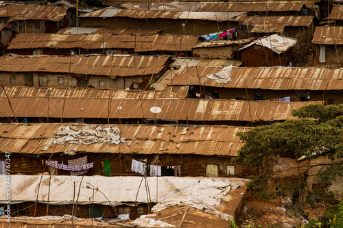 Slum roof close up