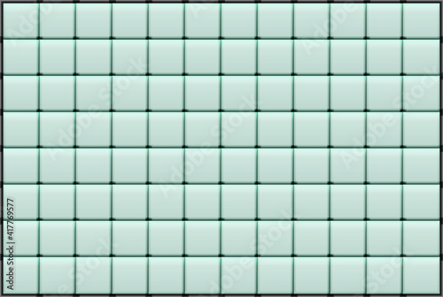 Fondo de baldosas verdes simétricos en cuadrados.
