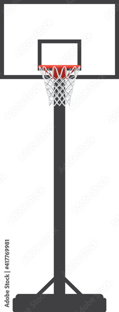 バスケットゴールのイメージイラスト 正面 Stock Vector Adobe Stock
